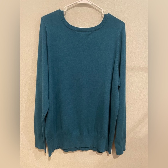 Lane Bryant Women's Teal Cardigan - Picture 5 of 5